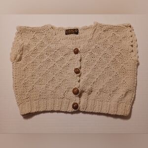 Rico Women's Cream Button-Up Cardigan